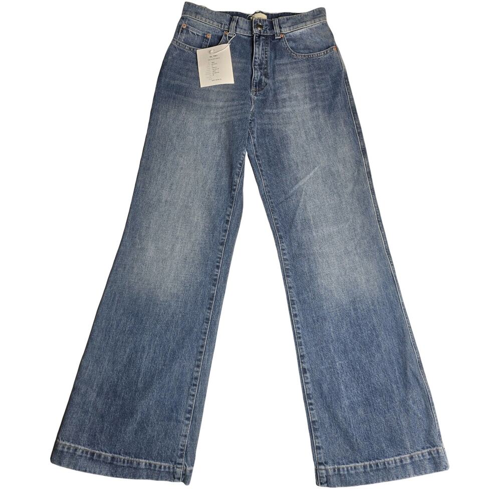 DL1961 Desi Boot Jeans Atwood Wash Sample Size 25 Wide Leg NWT